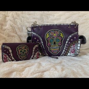 Sugar Skull Concealed Carry Handbag